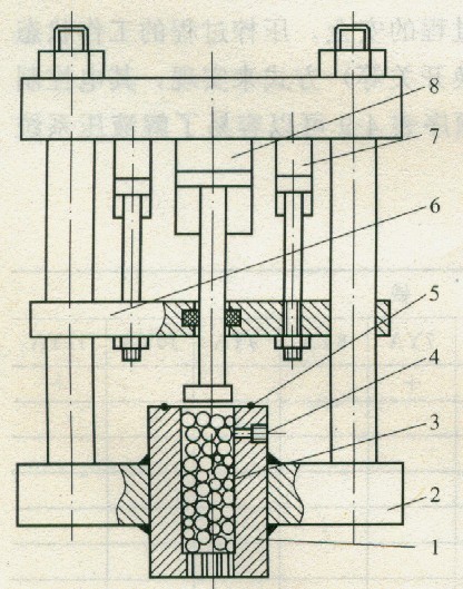擠條機主機結(jié)構(gòu)示意圖