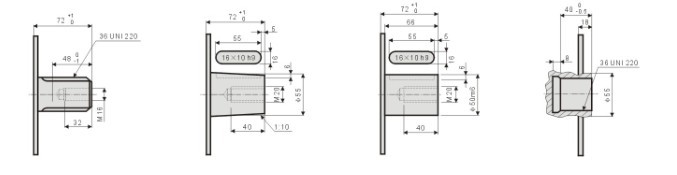 AKS2擺缸馬達(dá)  軸伸形式  鍵參數(shù)