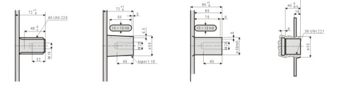 AKS3擺缸馬達(dá)  軸伸形式  鍵參數(shù)