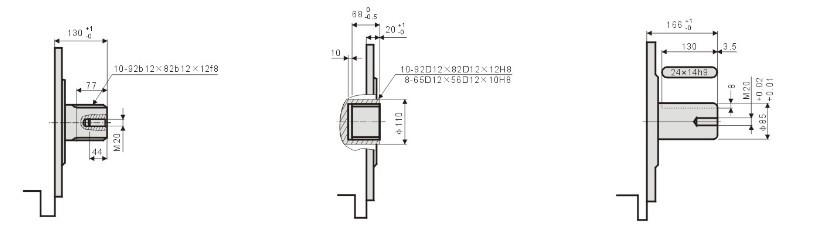 AKS6擺缸馬達  軸伸形式  鍵參數(shù)