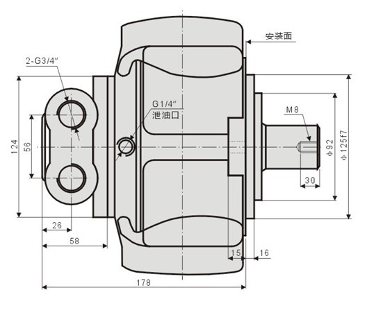 YLM1外五星液壓馬達